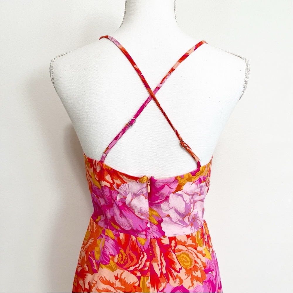 BOGO! Lovers and Friends Revolve Kamala Dress Chai Floral Print Small - Picture 8 of 10